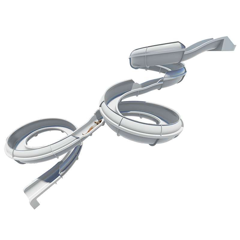 <ul>
<li>Невероятная динамика — каждый новый заезд не похож на предыдущий</li>
<li>Запатентованный желоб с высокими бортами и уникальными изгибами — многовекторные ускорения на поворотах и их плавное прохождение</li>
<li>Большой выбор желобов — водная горка создается с учетом ваших пожеланий</li>
</ul>